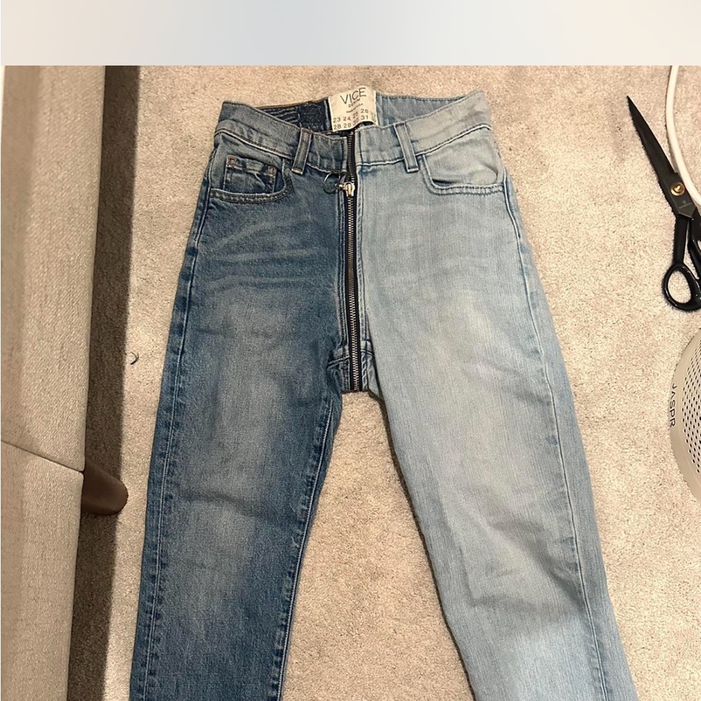 REVICE Two-Tone Blue Jeans